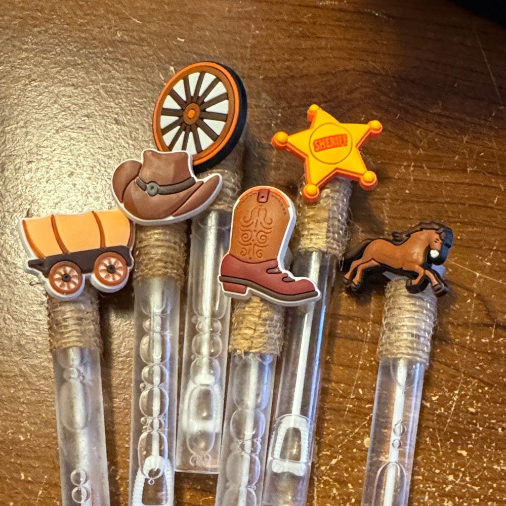 Western-Themed Bubbles (6) of each item